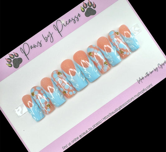 Ready to Ship Blushing B (Acrylic) - Paws By Picasso Ready to Ship Blushing B (Acrylic)