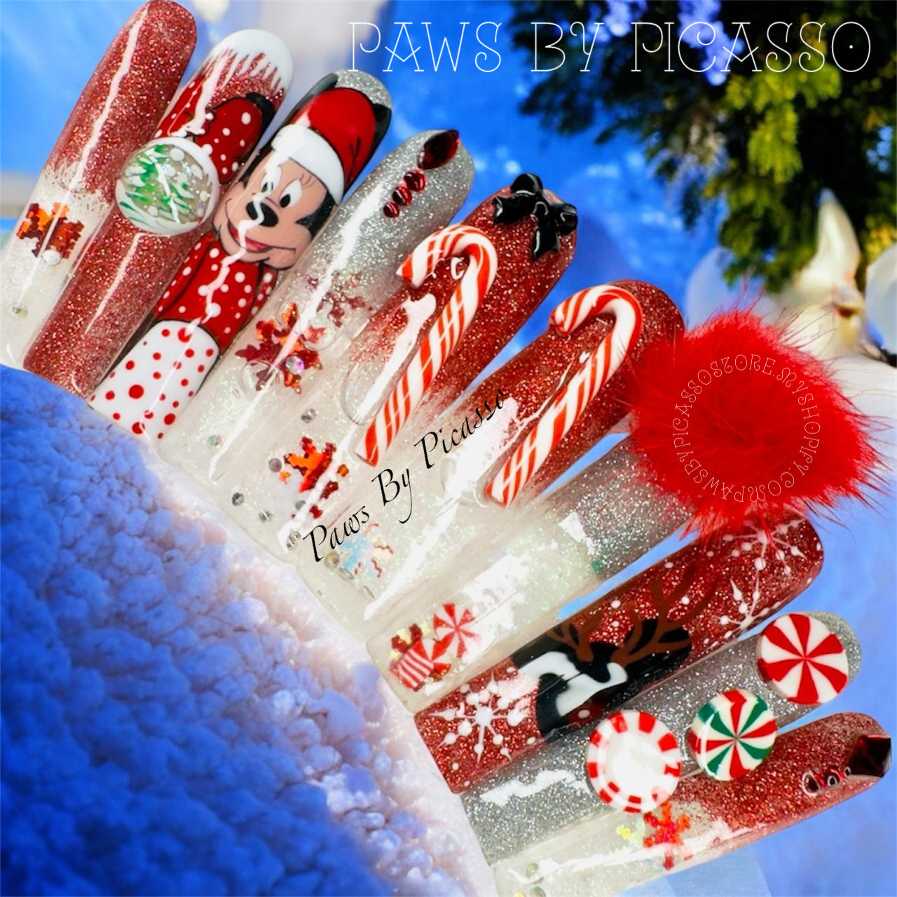 Minnie's Merry Dive - Paws By Picasso Minnie's Merry Dive