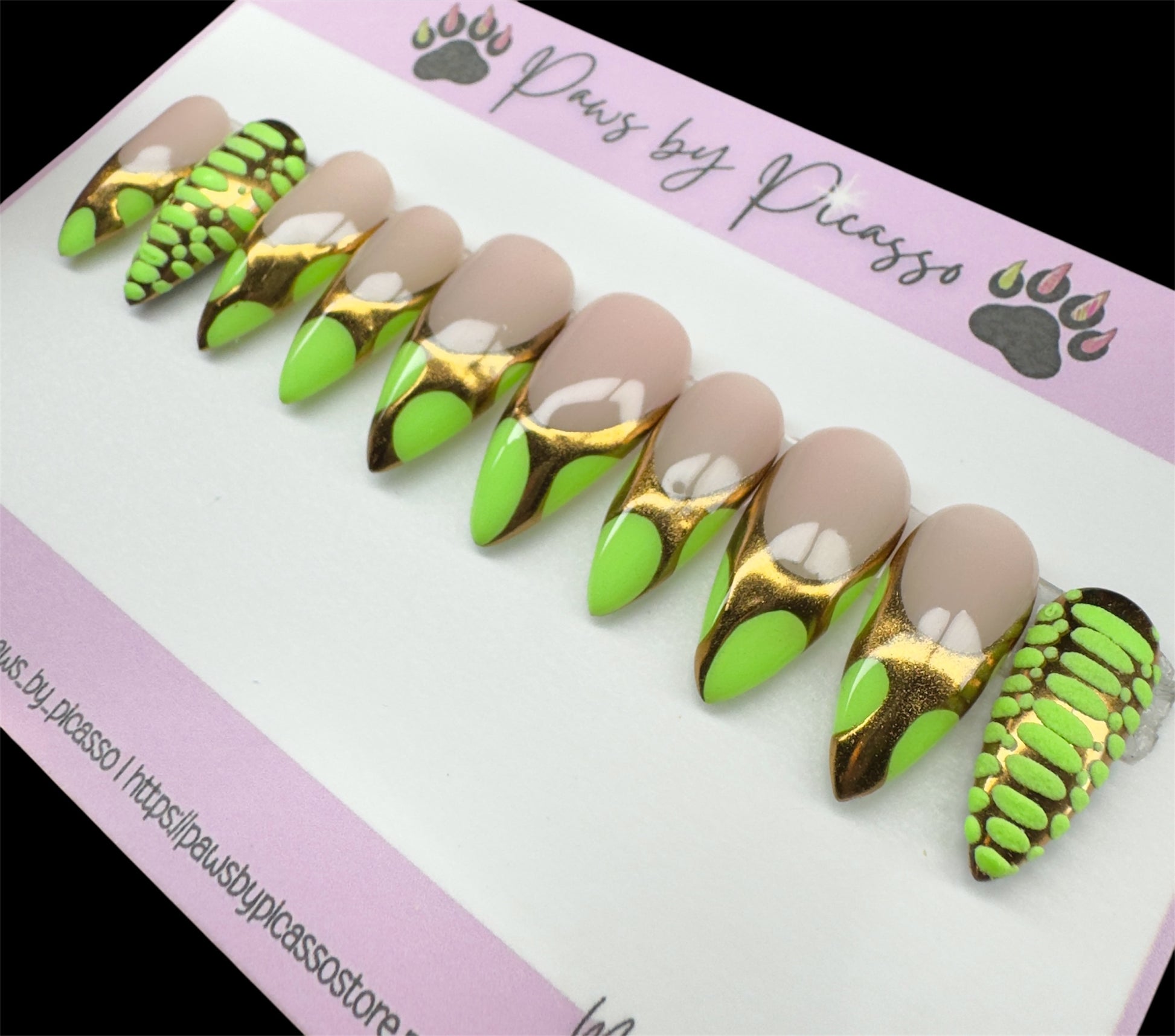 Neon Venom Tips - Paws By Picasso Neon Venom Tips