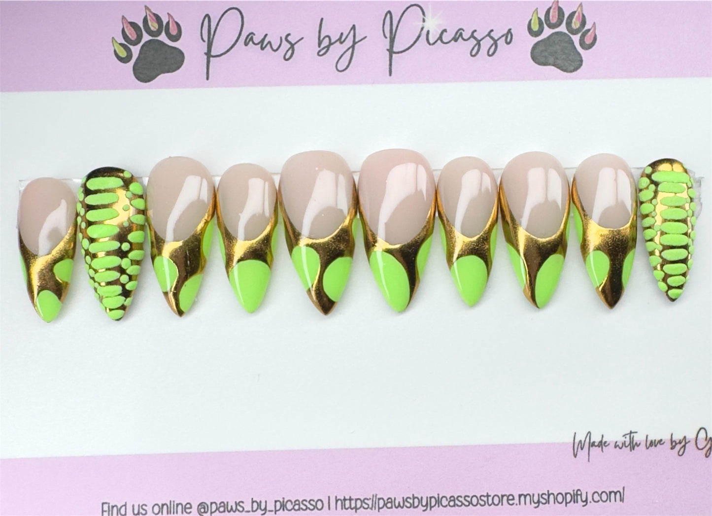 Neon Venom Tips - Paws By Picasso Neon Venom Tips