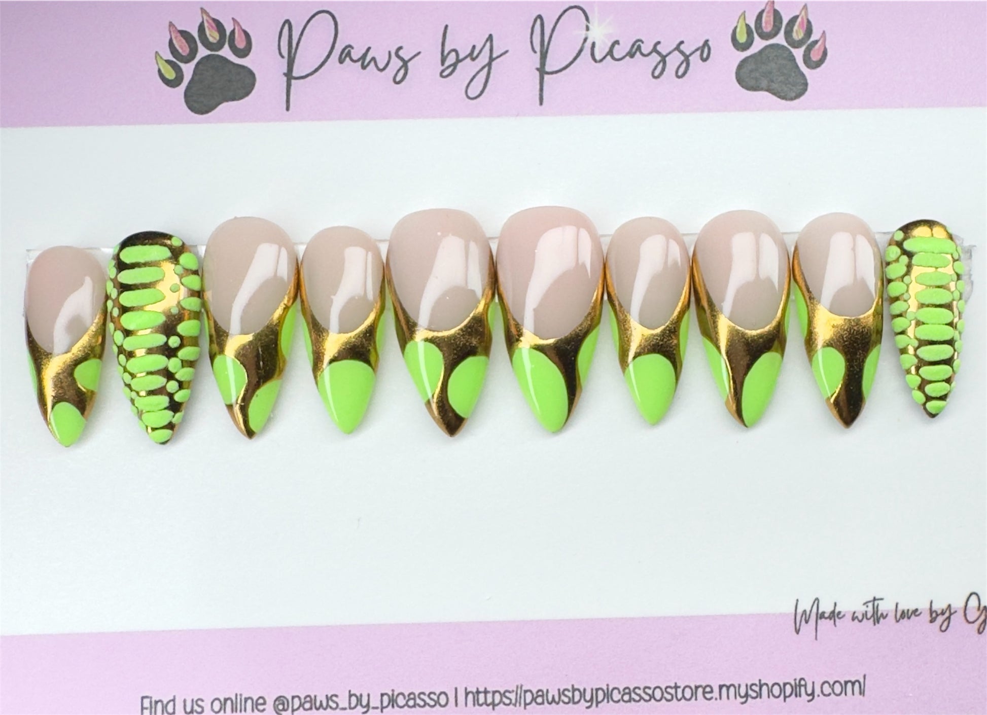 Neon Venom Tips - Paws By Picasso Neon Venom Tips