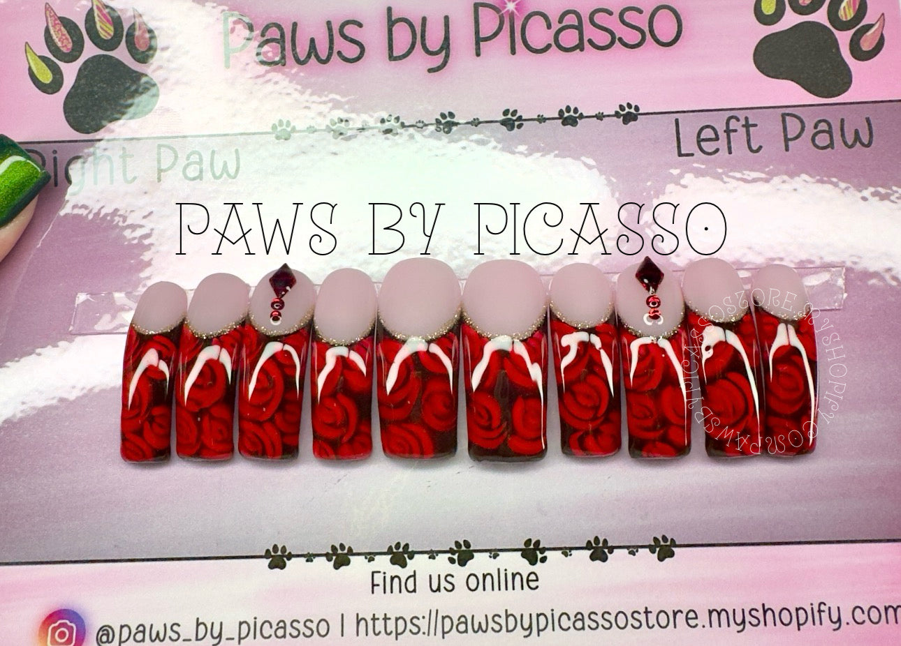 Ready to Ship Curvy nails - Paws By Picasso Ready to Ship Curvy nails
