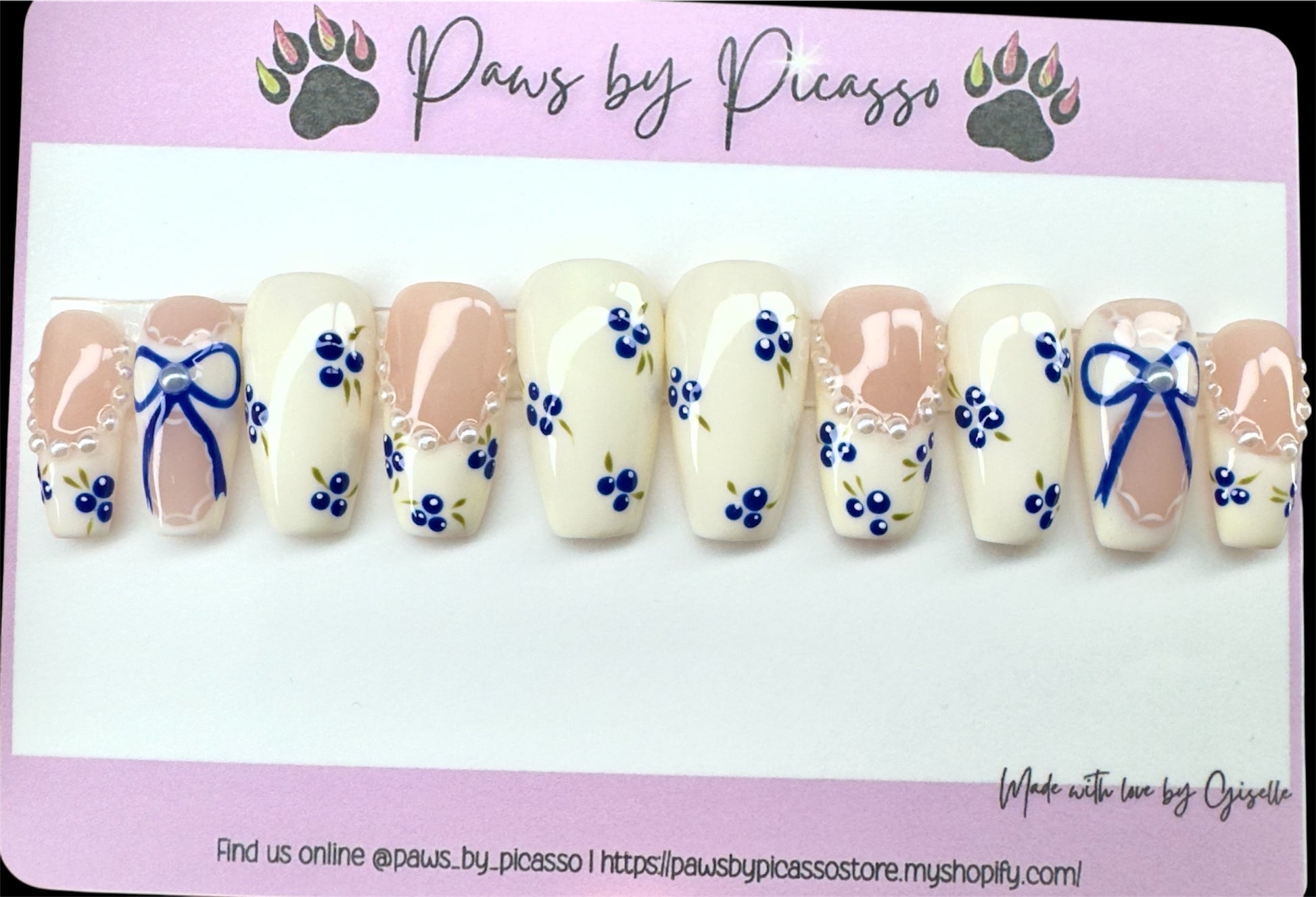 Blueberry Belle - Paws By Picasso Blueberry Belle