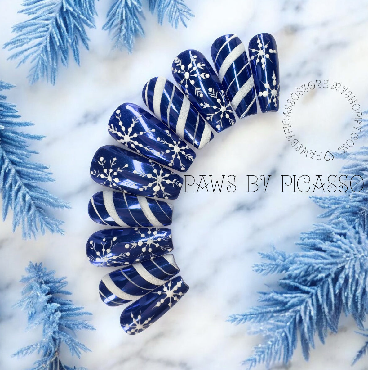 Snowy Sapphire - Paws By Picasso Snowy Sapphire