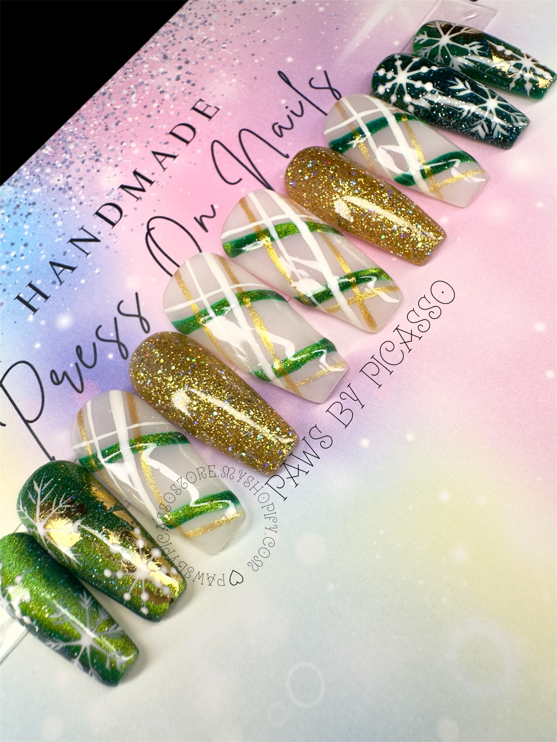 Emerald Snowfall - Paws By Picasso Emerald Snowfall