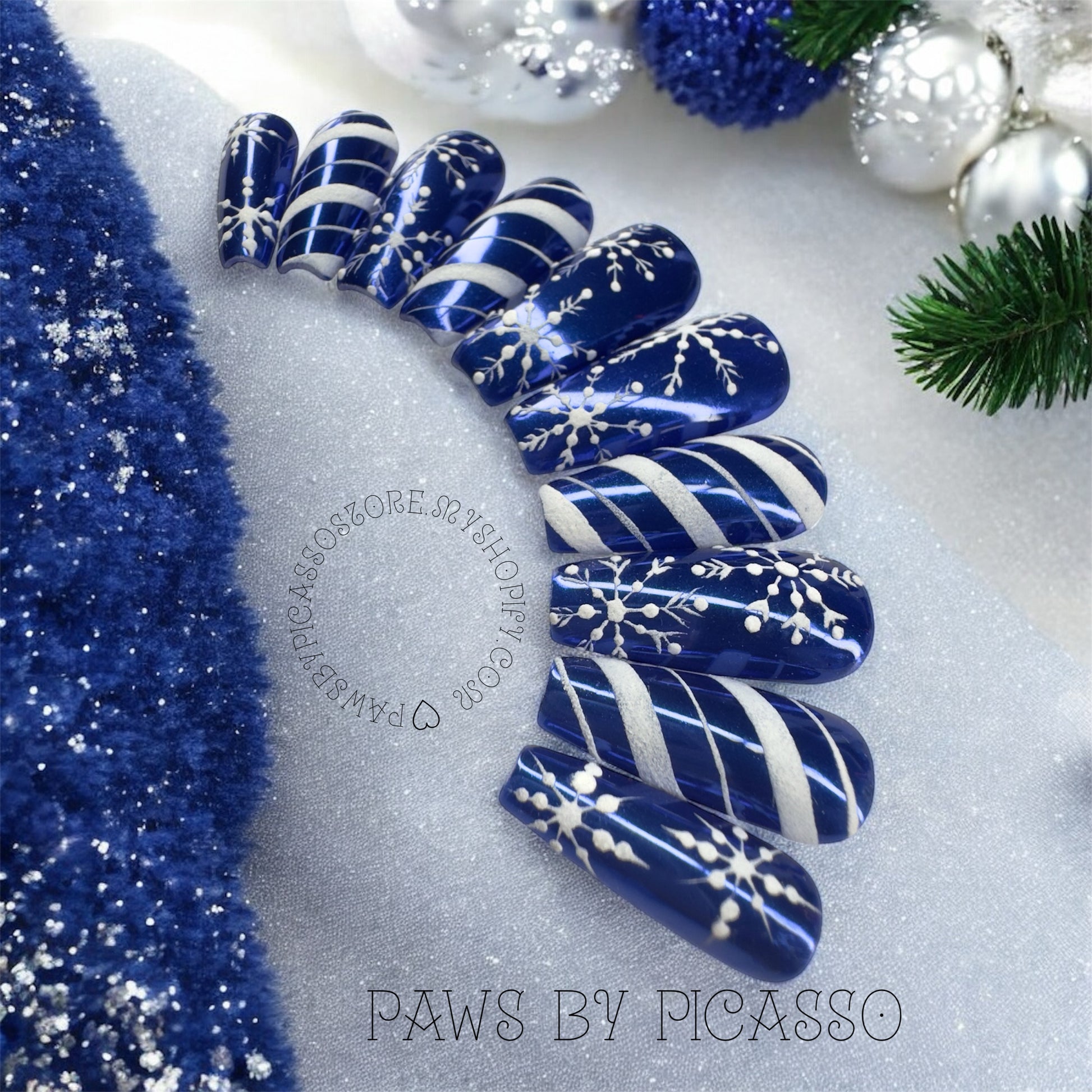 Snowy Sapphire - Paws By Picasso Snowy Sapphire