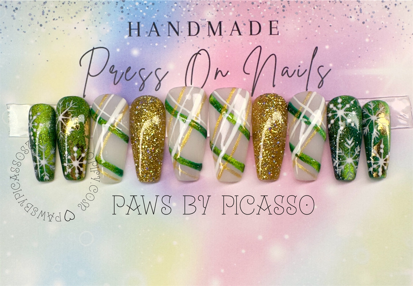 Emerald Snowfall - Paws By Picasso Emerald Snowfall