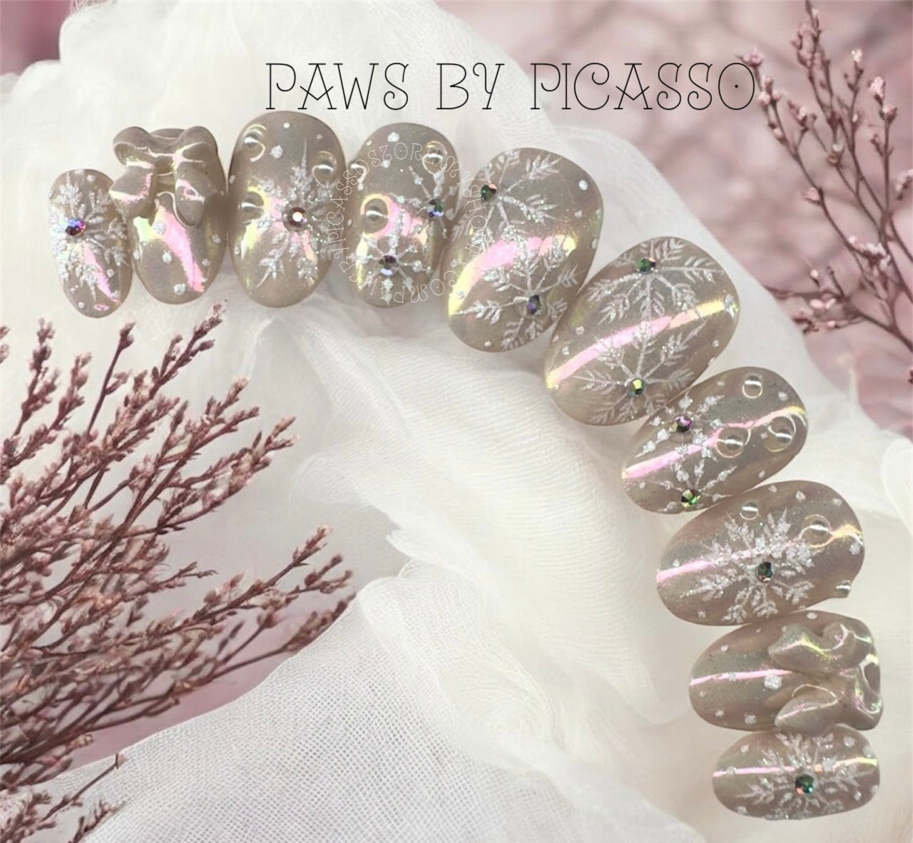 Golden Mermaid Christmas - Paws By Picasso Golden Mermaid Christmas