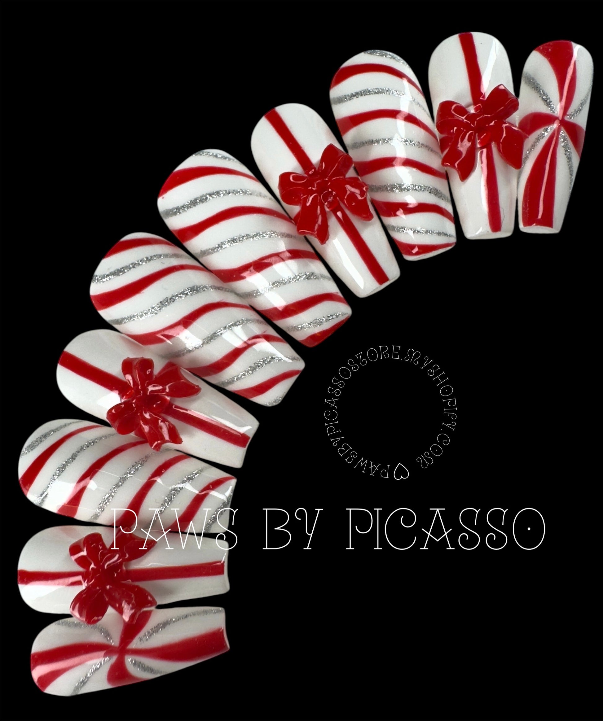 Twinkle Twirl Bows - Paws By Picasso Twinkle Twirl Bows