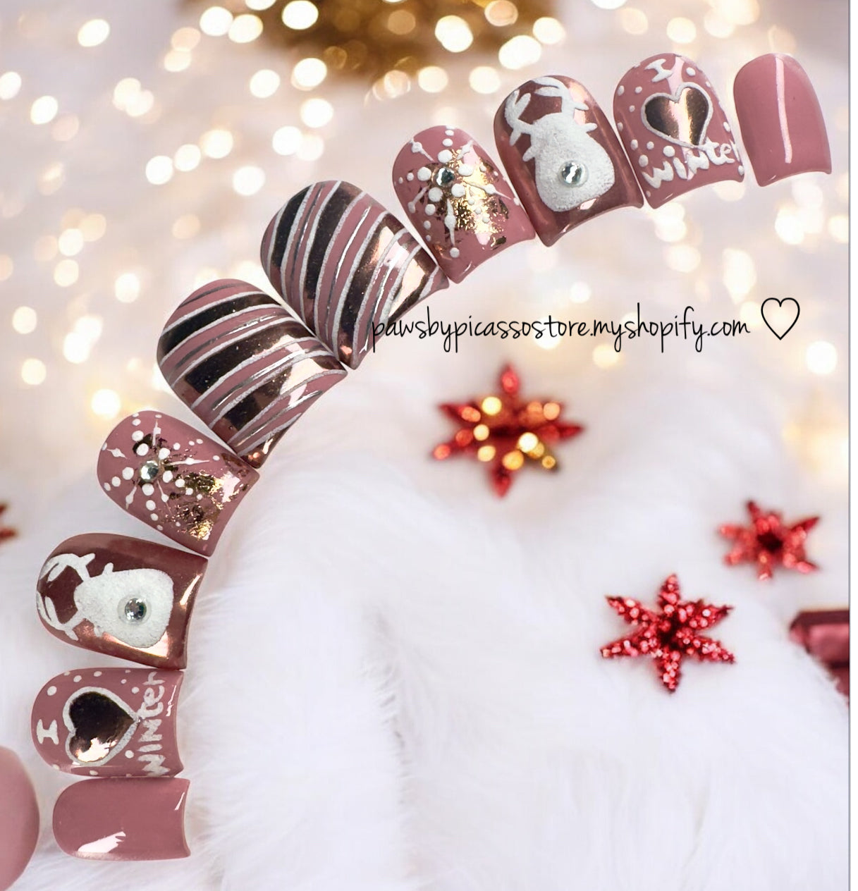 Rosey Reindeer - Paws By Picasso Rosey Reindeer