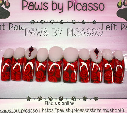 Ready to Ship Curvy nails - Paws By Picasso Ready to Ship Curvy nails