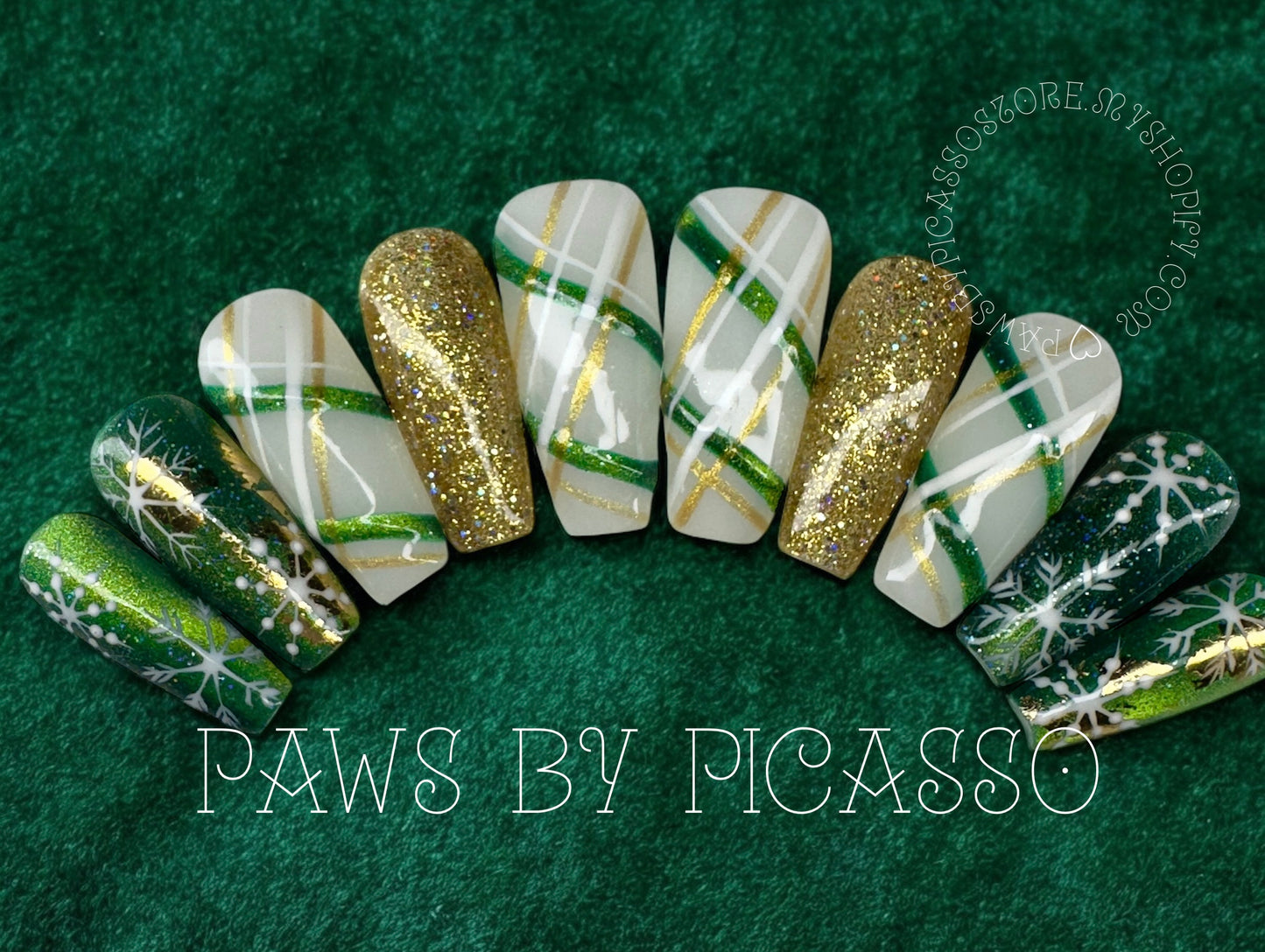 Emerald Snowfall - Paws By Picasso Emerald Snowfall
