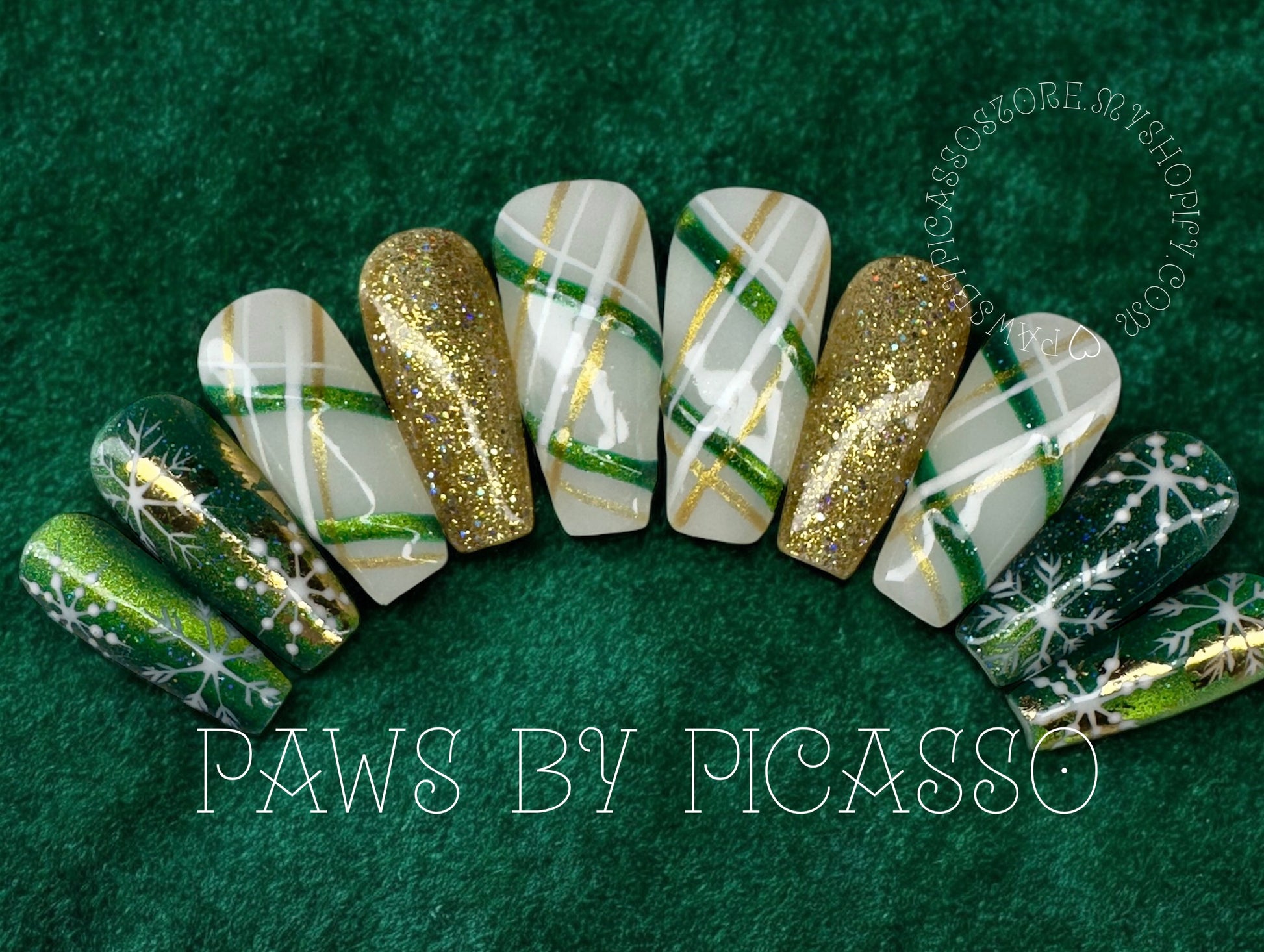 Emerald Snowfall - Paws By Picasso Emerald Snowfall