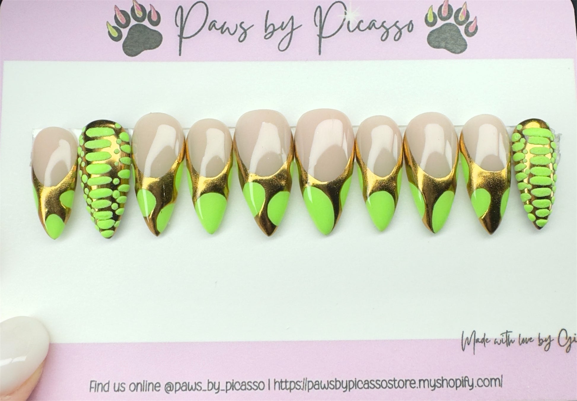 Neon Venom Tips - Paws By Picasso Neon Venom Tips
