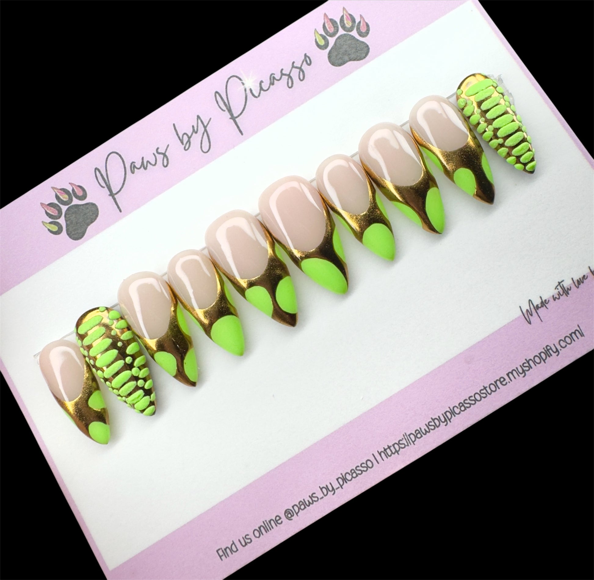 Neon Venom Tips - Paws By Picasso Neon Venom Tips