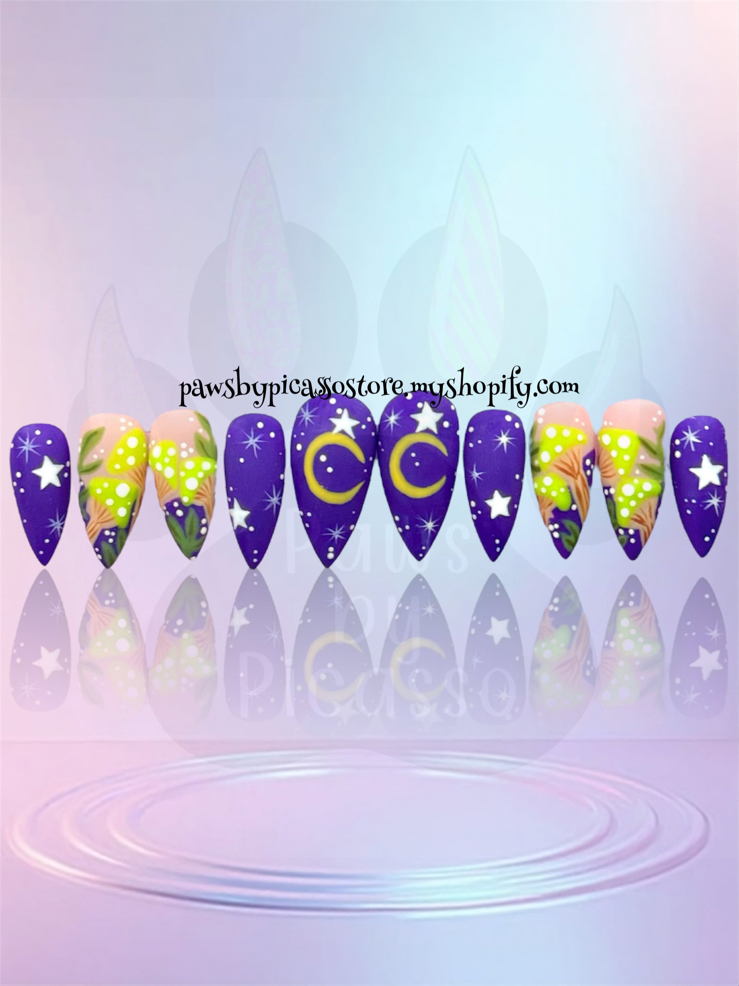 Ethereal Mushrooms - Paws By Picasso Ethereal Mushrooms