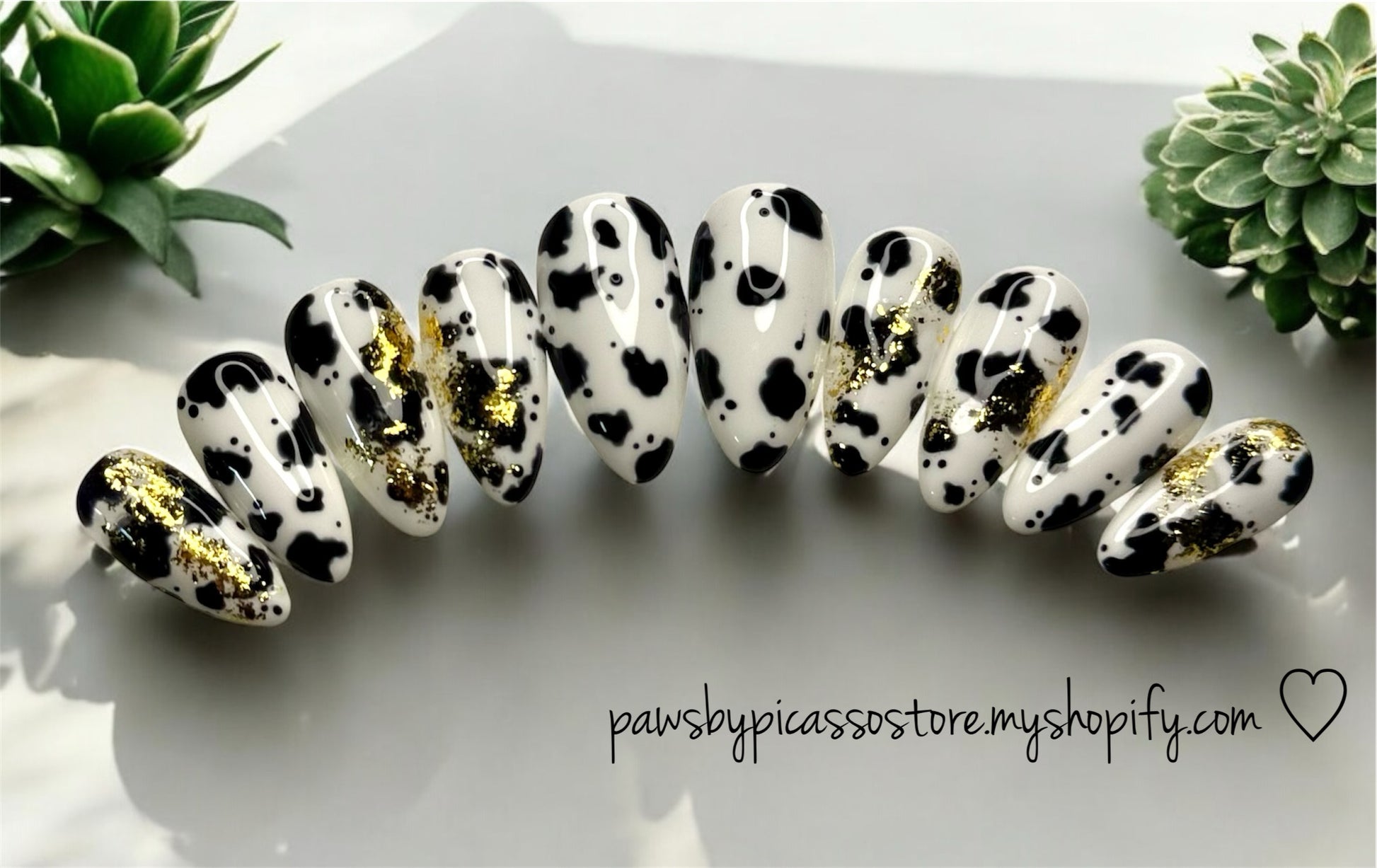 Cow Print Gel Set - Paws By Picasso Cow Print Gel Set