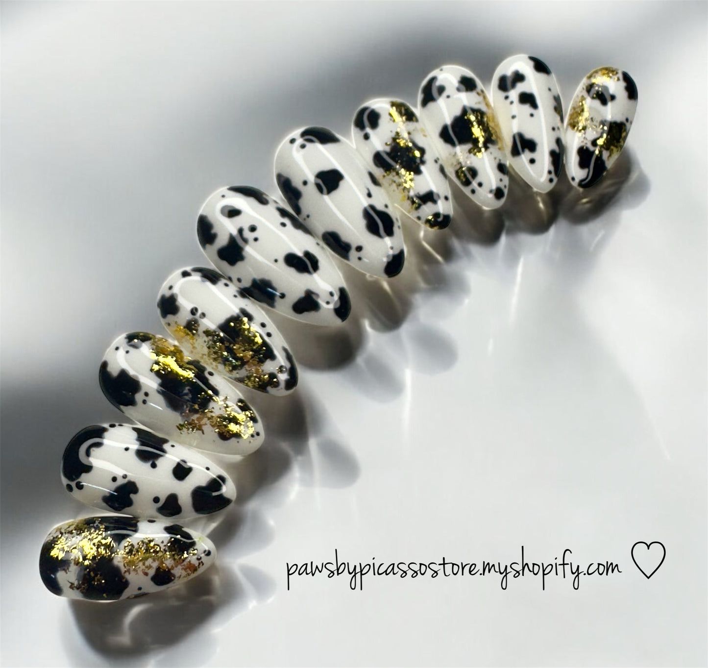Cow Print Gel Set - Paws By Picasso Cow Print Gel Set