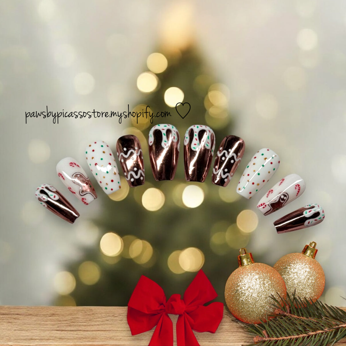 Candy Cane Luxe - Paws By Picasso Candy Cane Luxe