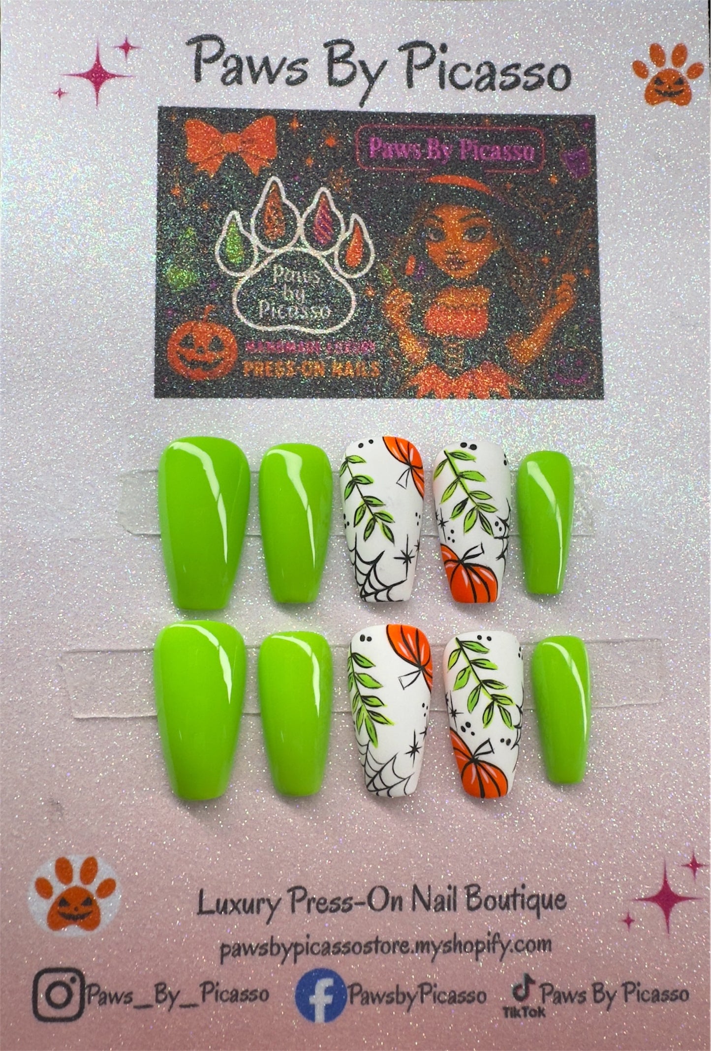 Webbed Pumpkin Patch - Paws By Picasso Webbed Pumpkin Patch