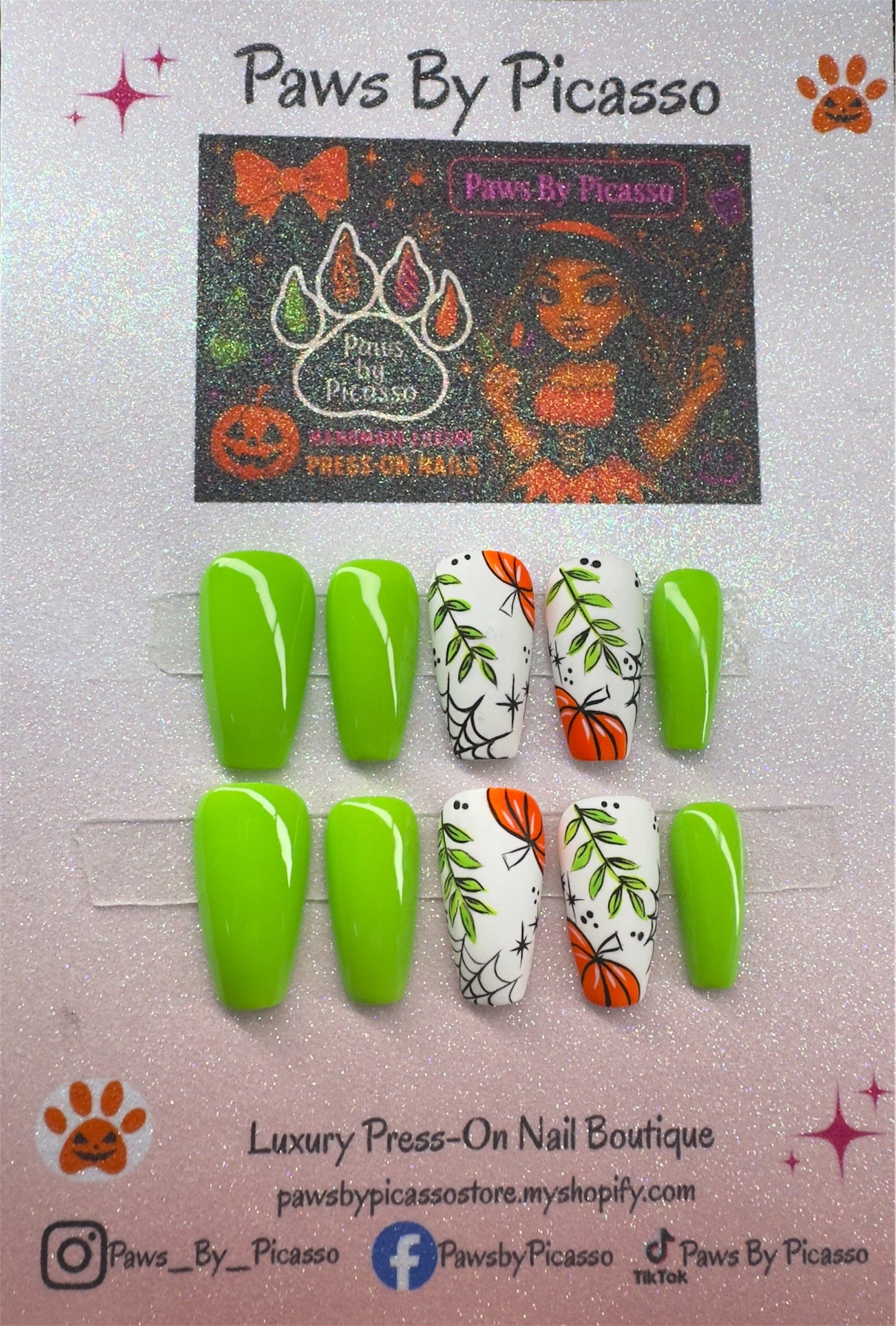 Webbed Pumpkin Patch - Paws By Picasso Webbed Pumpkin Patch