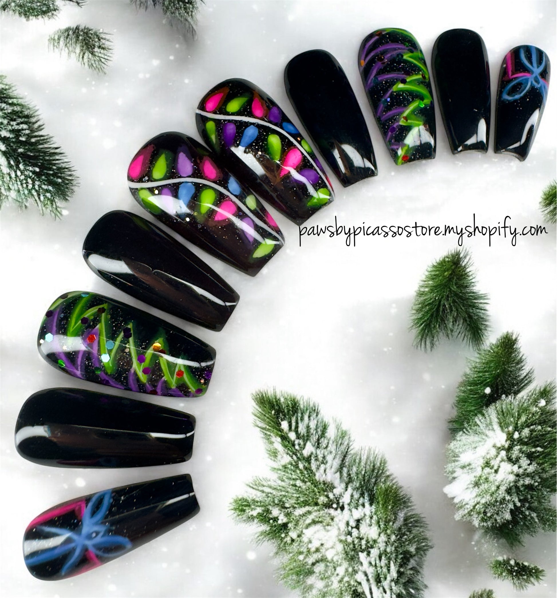 Blackout Holiday Cheer - Paws By Picasso Blackout Holiday Cheer