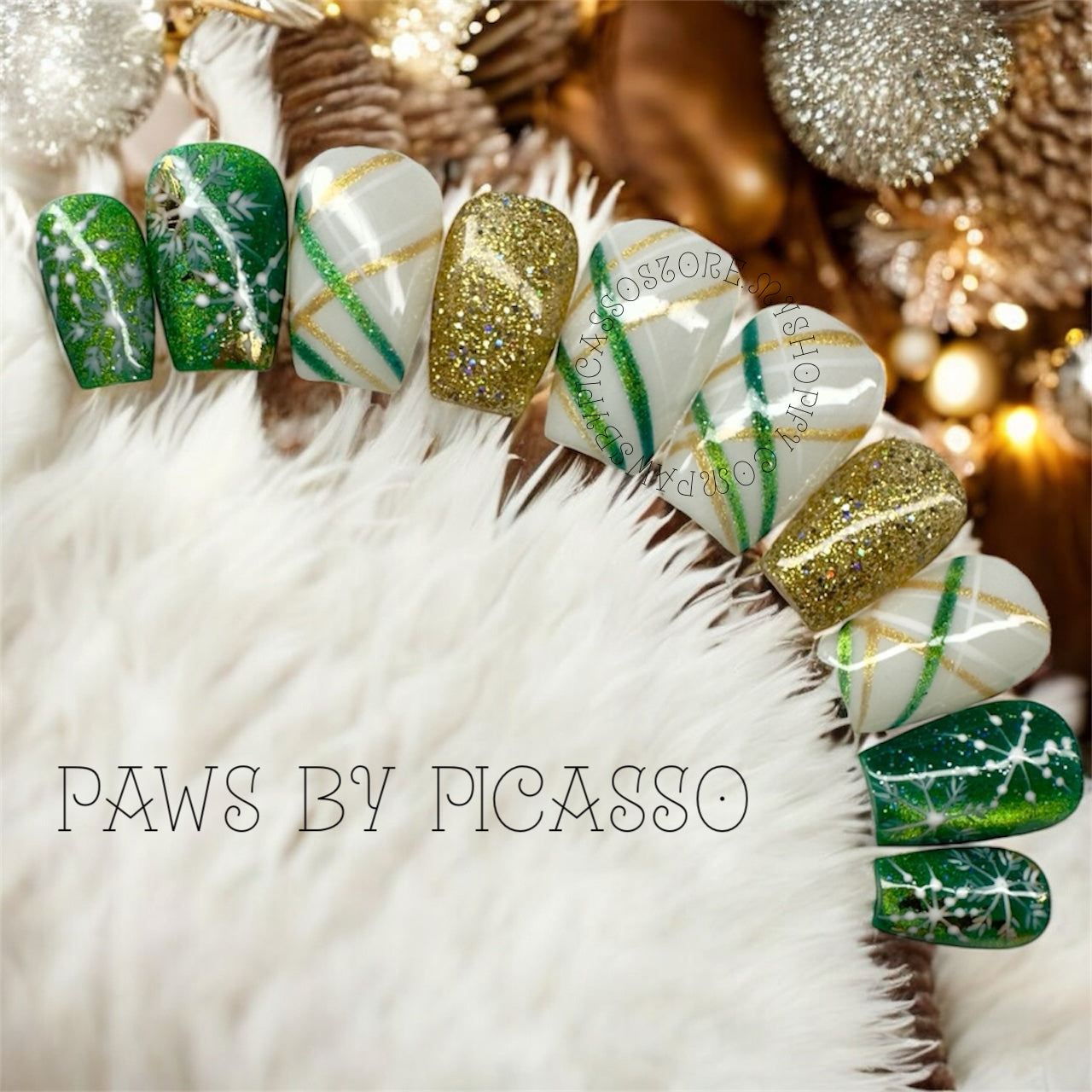 Emerald Snowfall - Paws By Picasso Emerald Snowfall