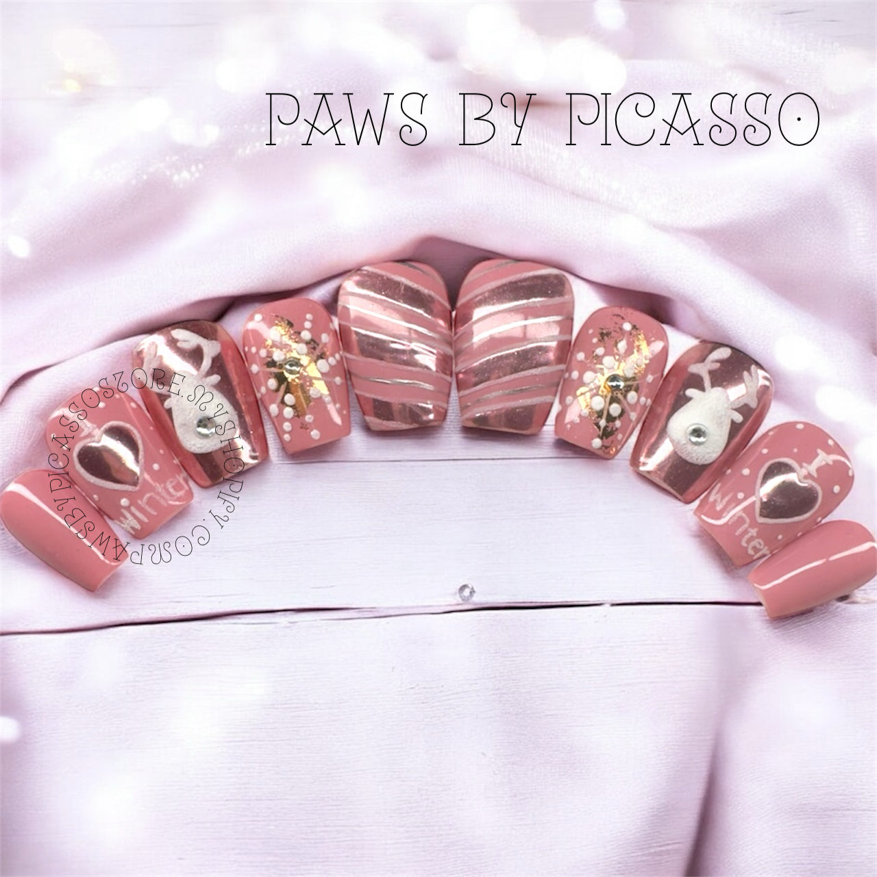 Rosey Reindeer - Paws By Picasso Rosey Reindeer