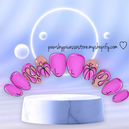 Pink Pop Art - Paws By Picasso Pink Pop Art