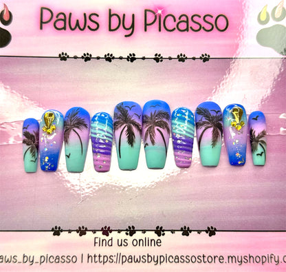 Purpled Seaside - Paws By Picasso Purpled Seaside
