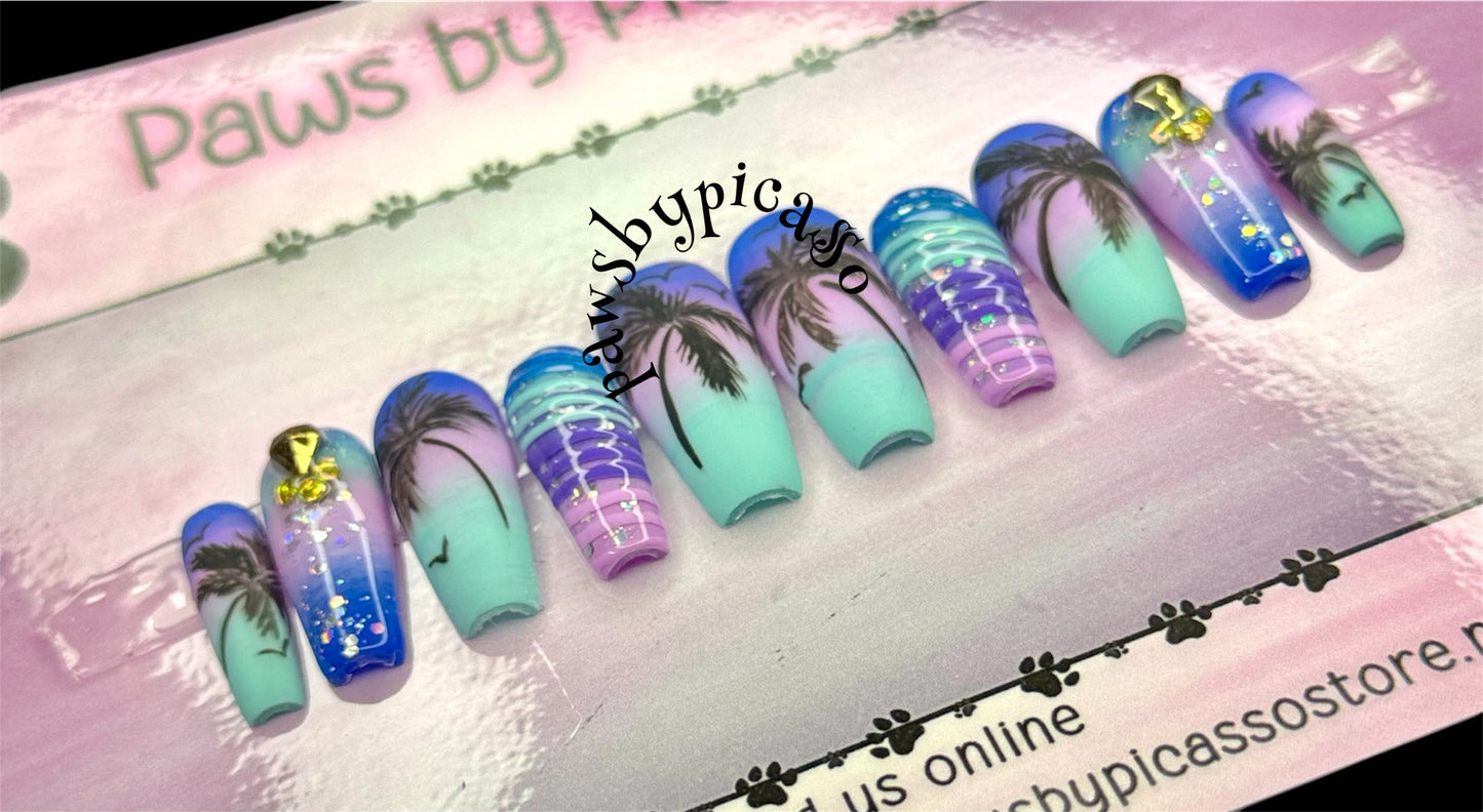 Purpled Seaside - Paws By Picasso Purpled Seaside