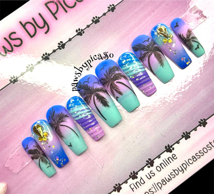 Purpled Seaside - Paws By Picasso Purpled Seaside