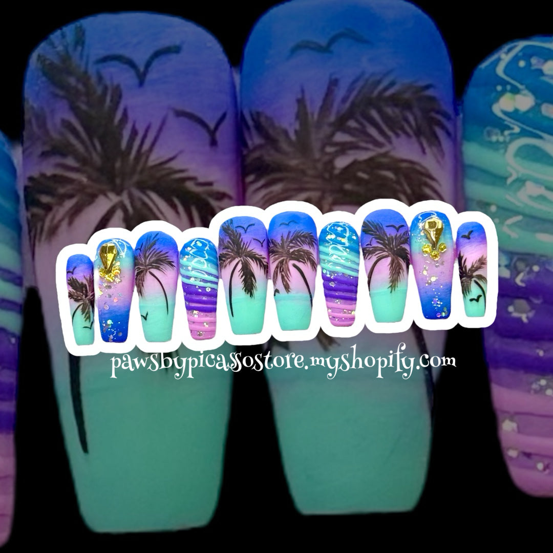 Purpled Seaside - Paws By Picasso Purpled Seaside