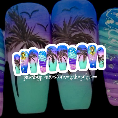 Purpled Seaside - Paws By Picasso Purpled Seaside