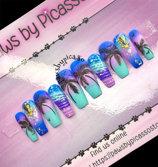 Purpled Seaside - Paws By Picasso Purpled Seaside