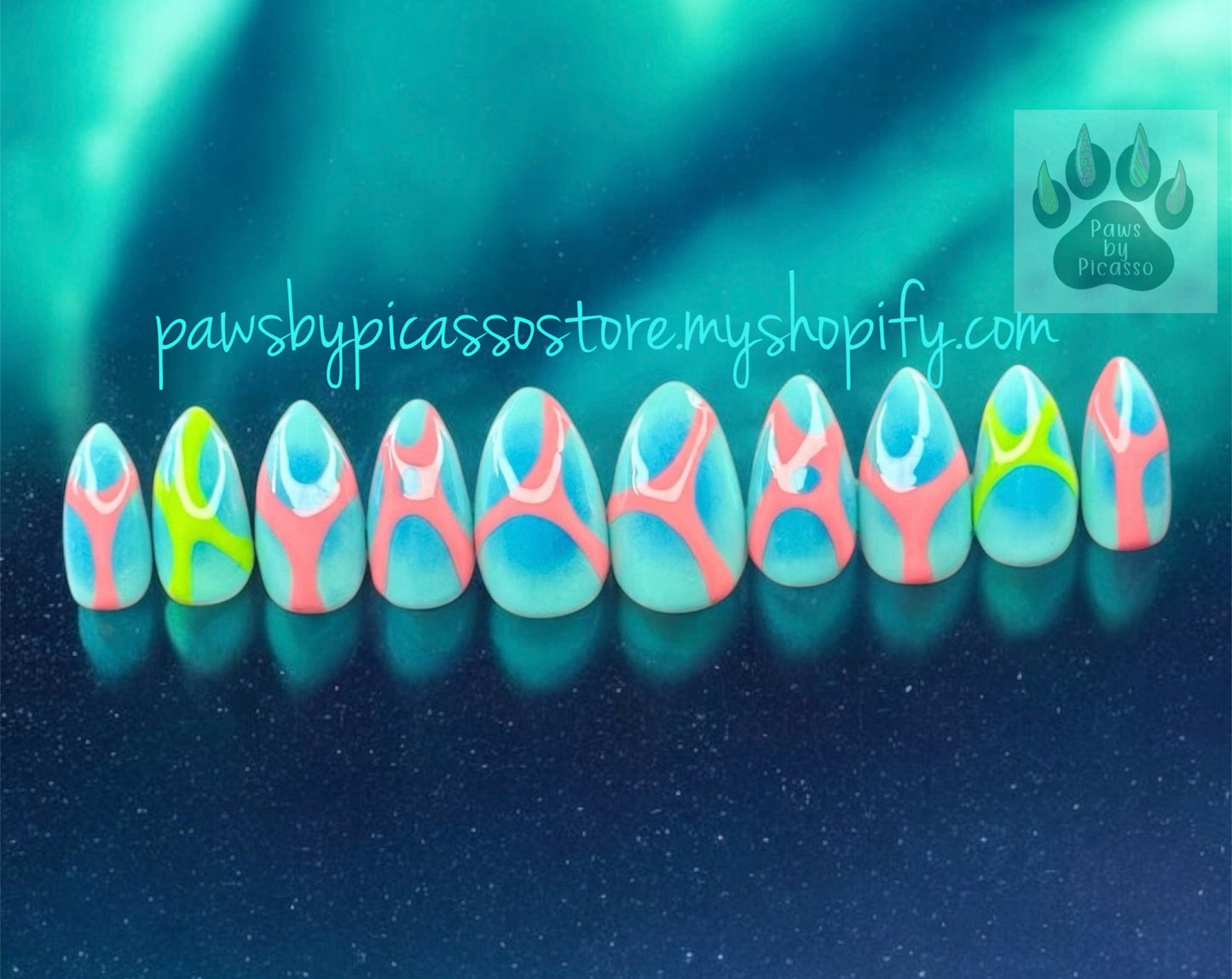 Royal Turquoise - Paws By Picasso Royal Turquoise