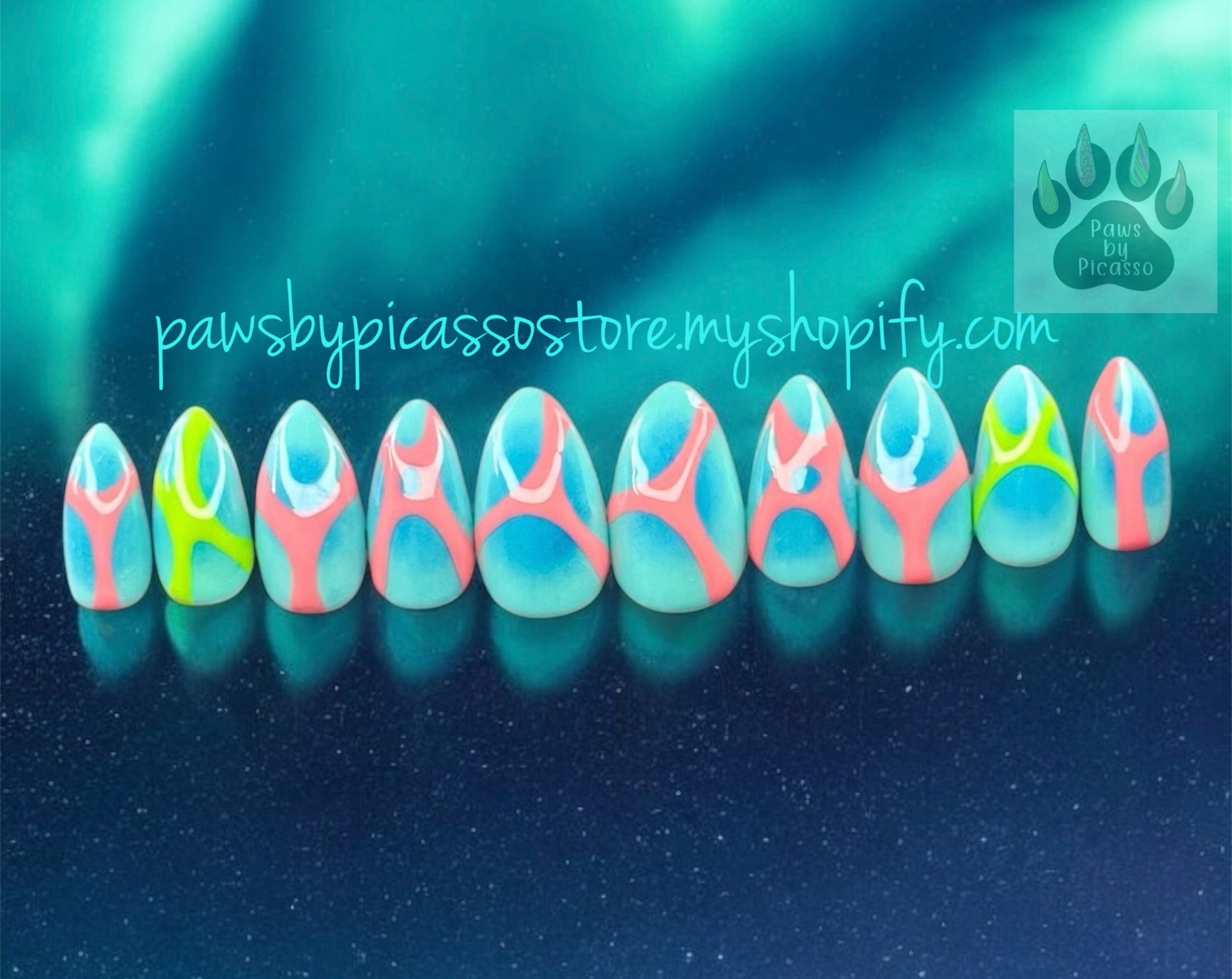Royal Turquoise - Paws By Picasso Royal Turquoise