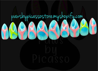 Royal Turquoise - Paws By Picasso Royal Turquoise