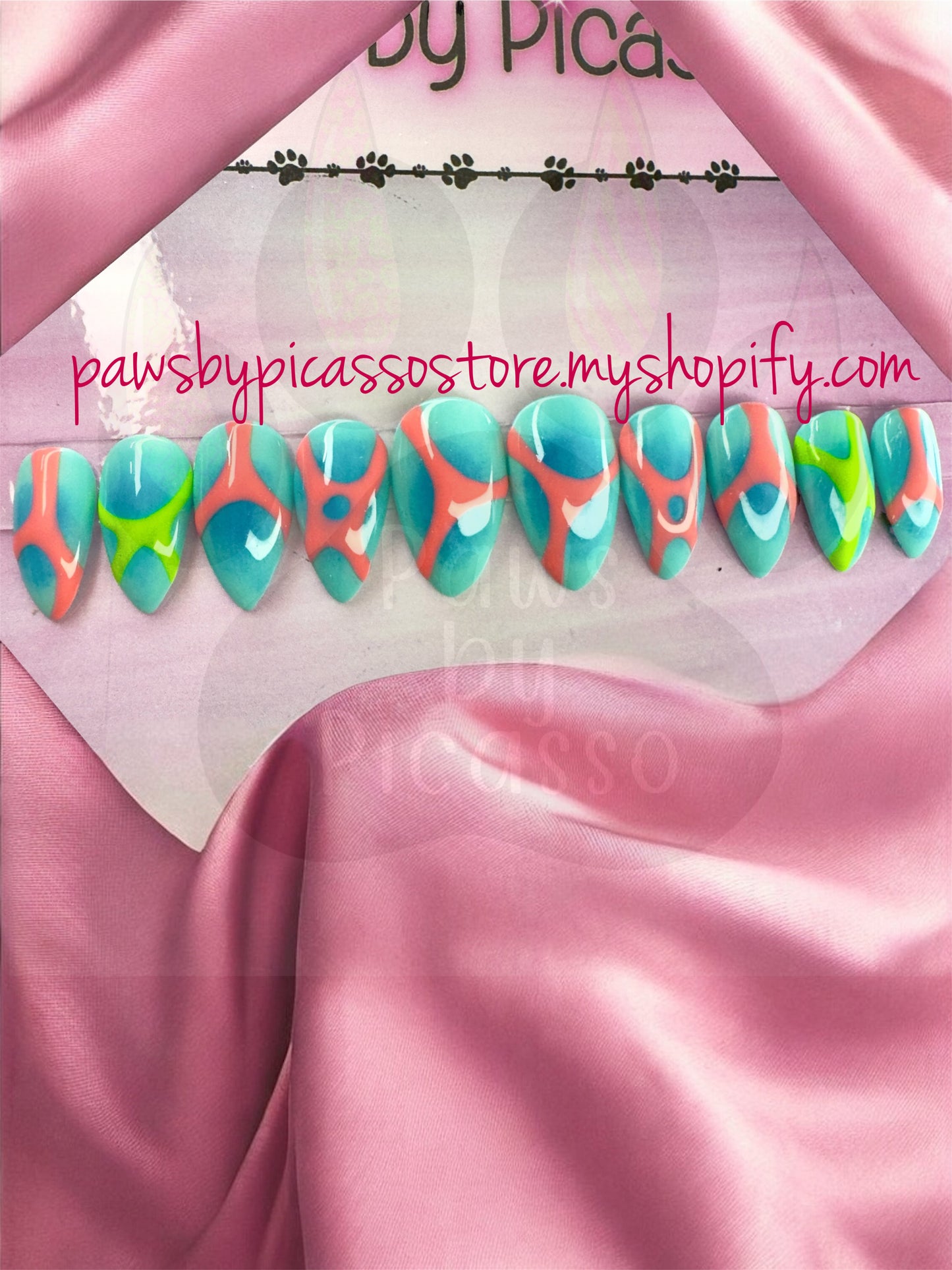 Royal Turquoise - Paws By Picasso Royal Turquoise