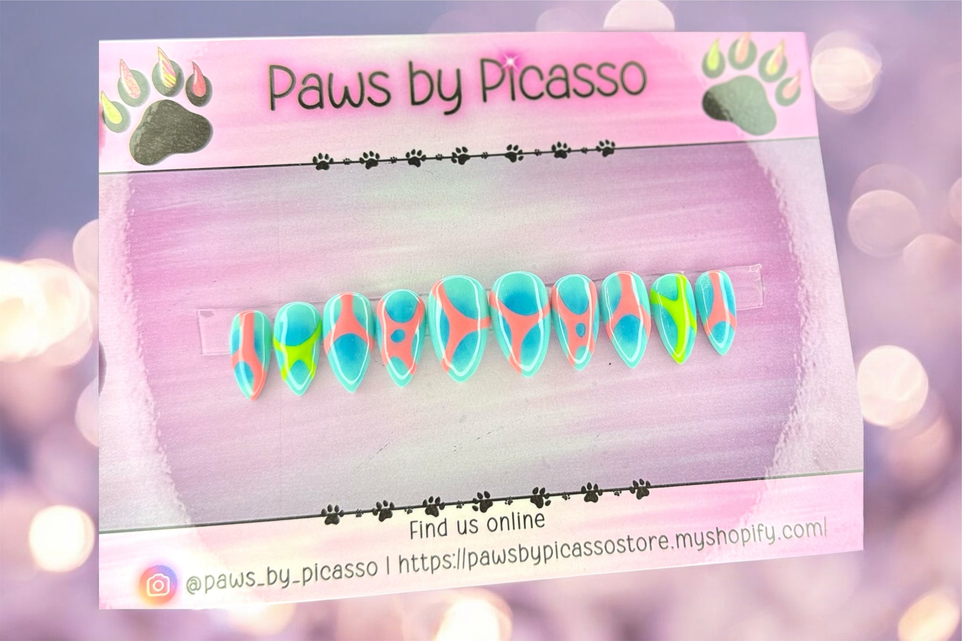 Royal Turquoise - Paws By Picasso Royal Turquoise