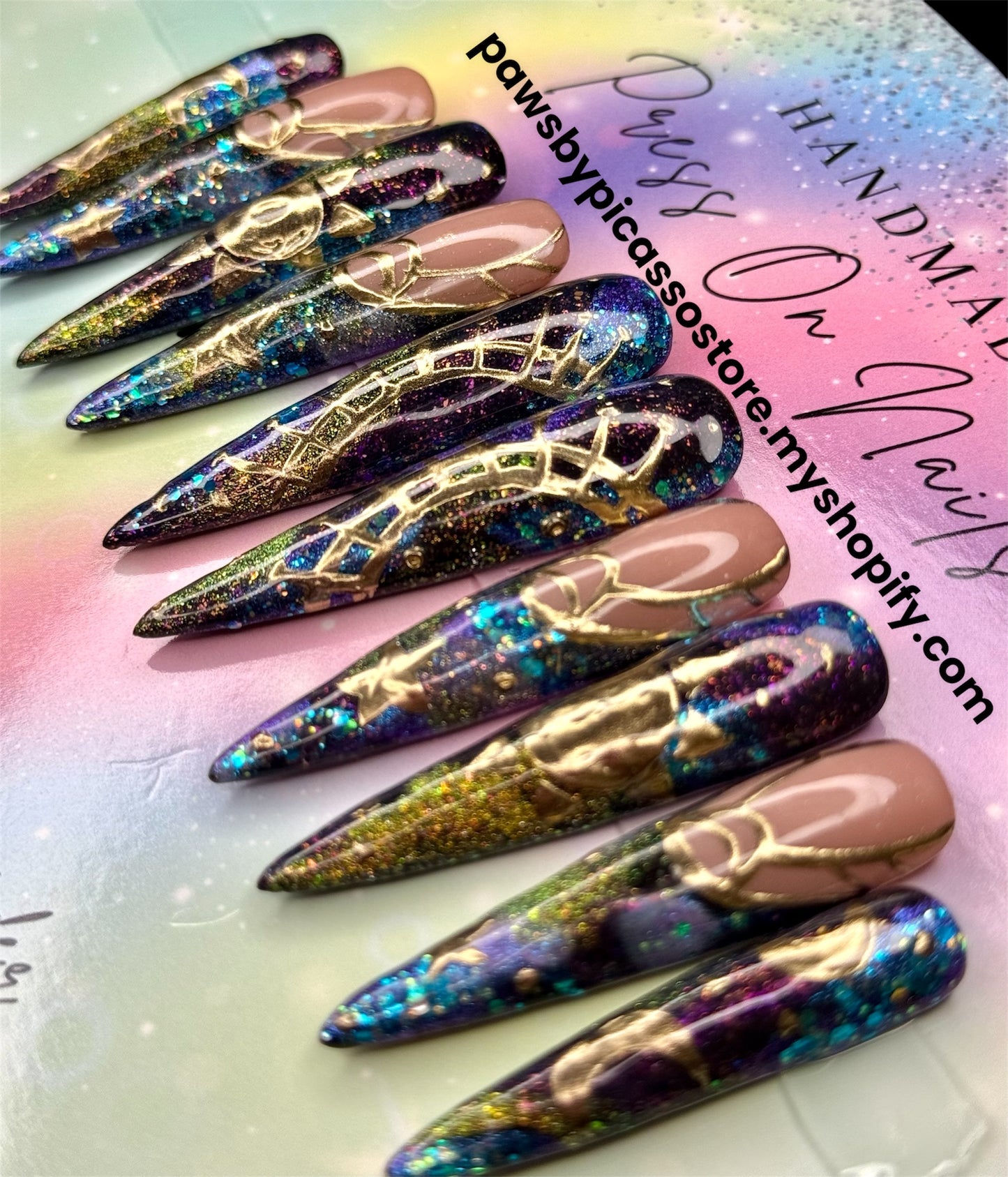 Witchy Claws Ready to Ship - Paws By Picasso Witchy Claws Ready to Ship