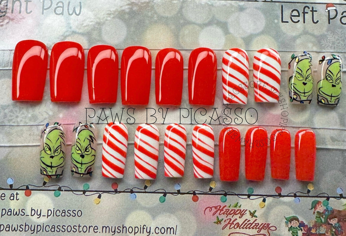 Candy Cane Grinch - Paws By Picasso