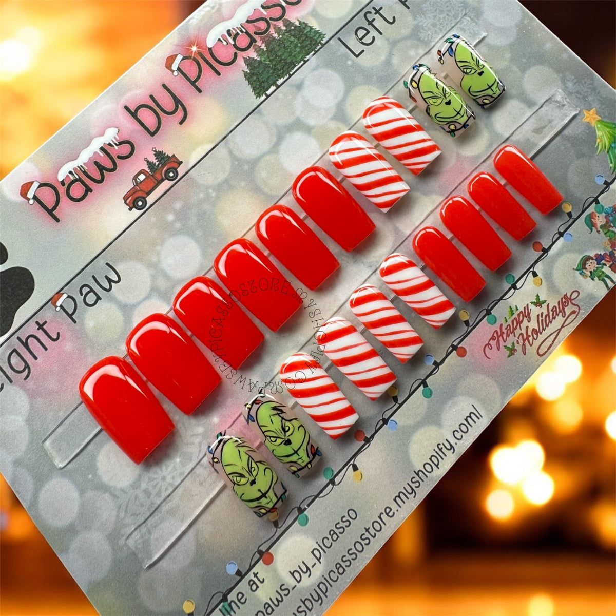 Candy Cane Grinch - Paws By Picasso