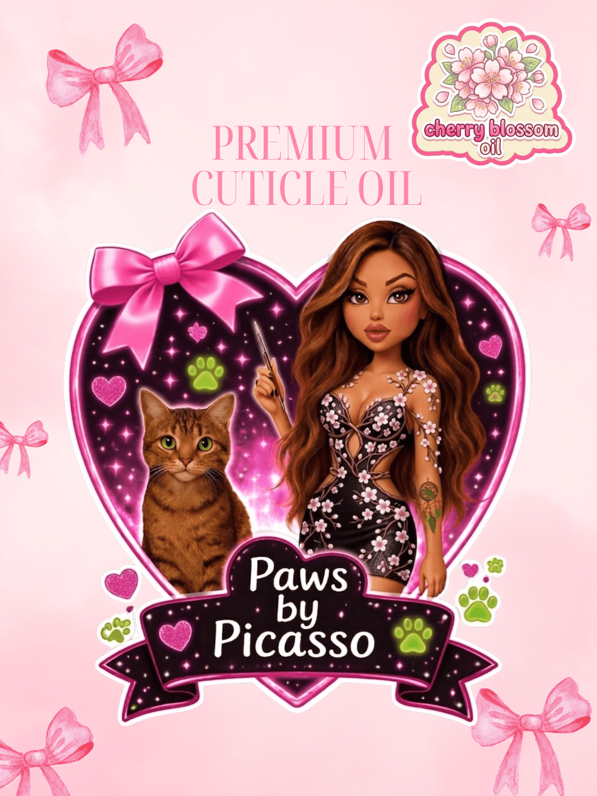 Cherry Blossom Premium Edition Oil - Paws By Picasso