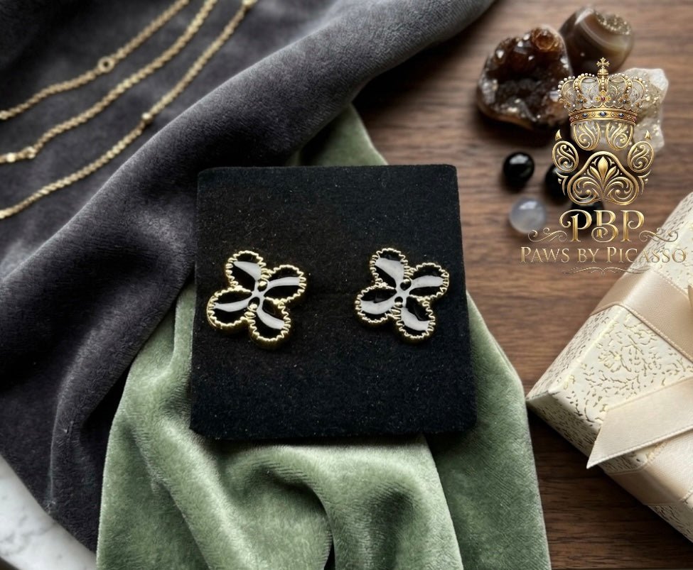 Four Clover Ear Stud - Paws By Picasso