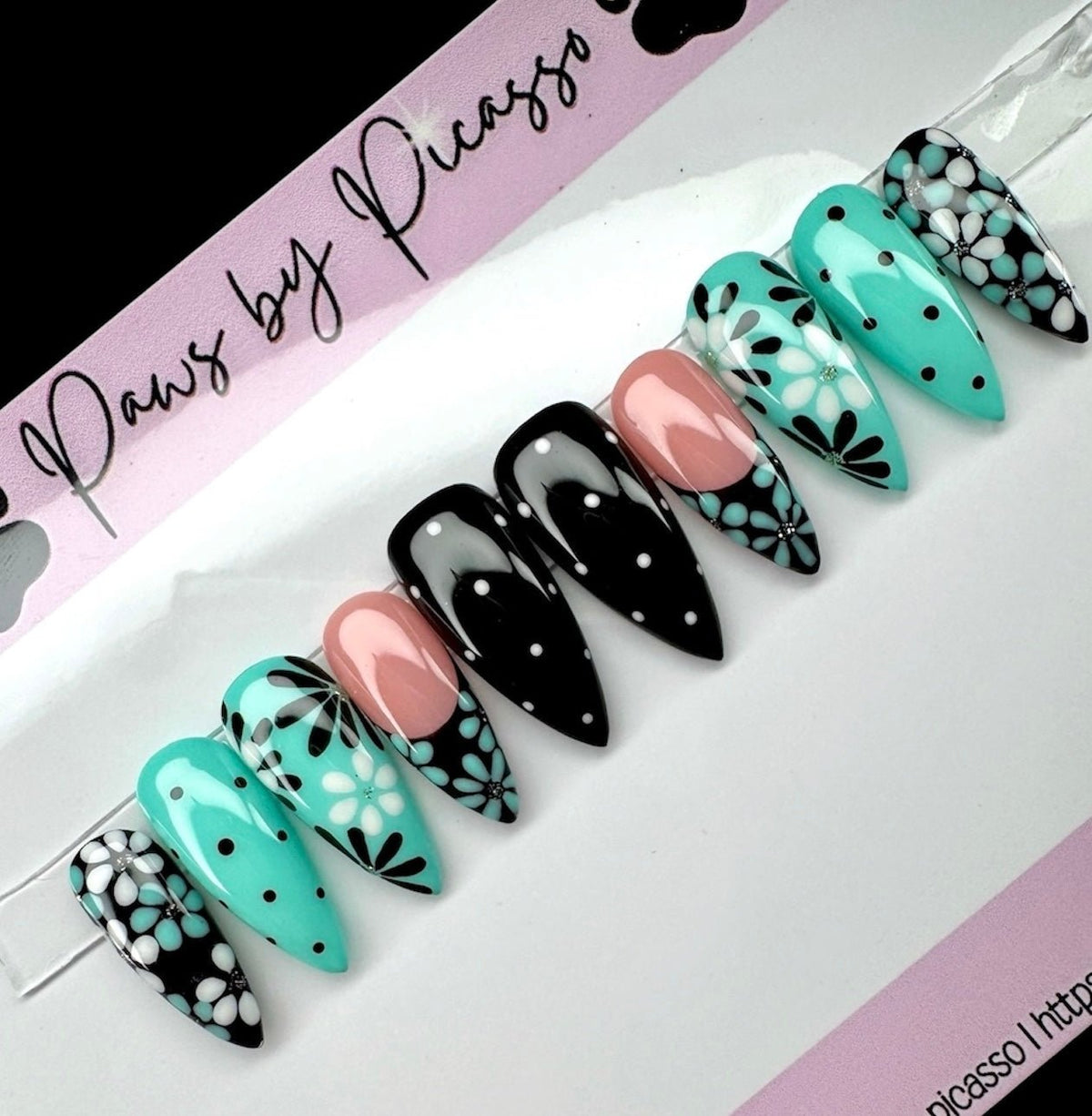 Midnight Mint Bloom - Paws By Picasso