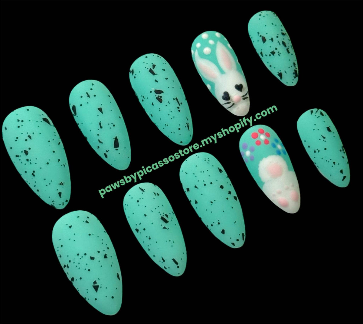 Mint Easter Bunnies - Paws By Picasso