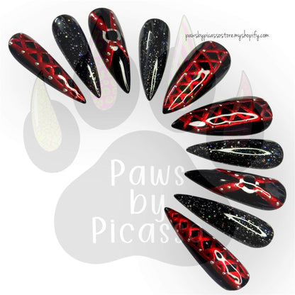 Ready to Ship Deadly Daggers (Long Stiletto) - Paws By Picasso
