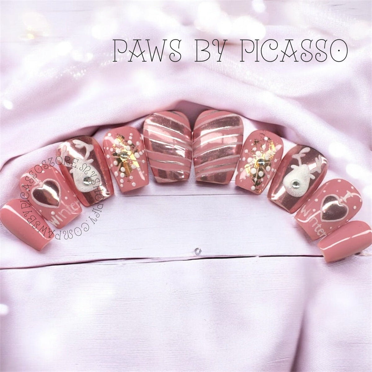 Rosey Reindeer - Paws By Picasso