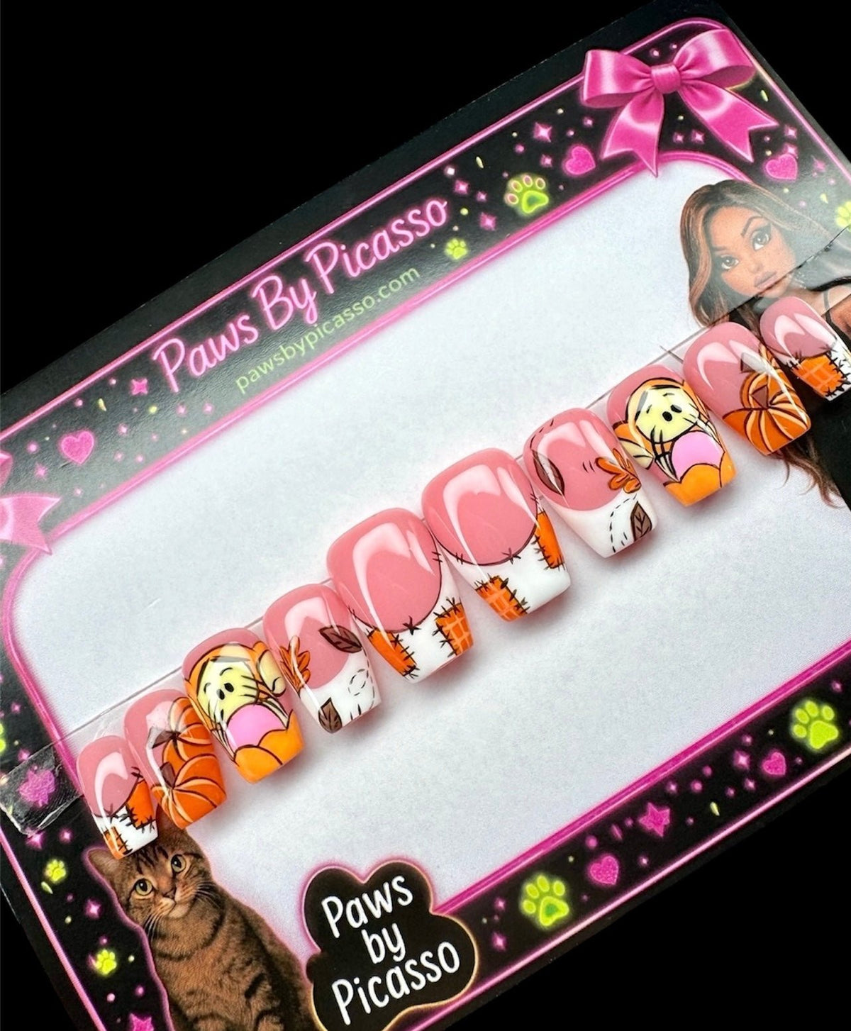 Tiger Patchwork Pumpkin - Paws By Picasso